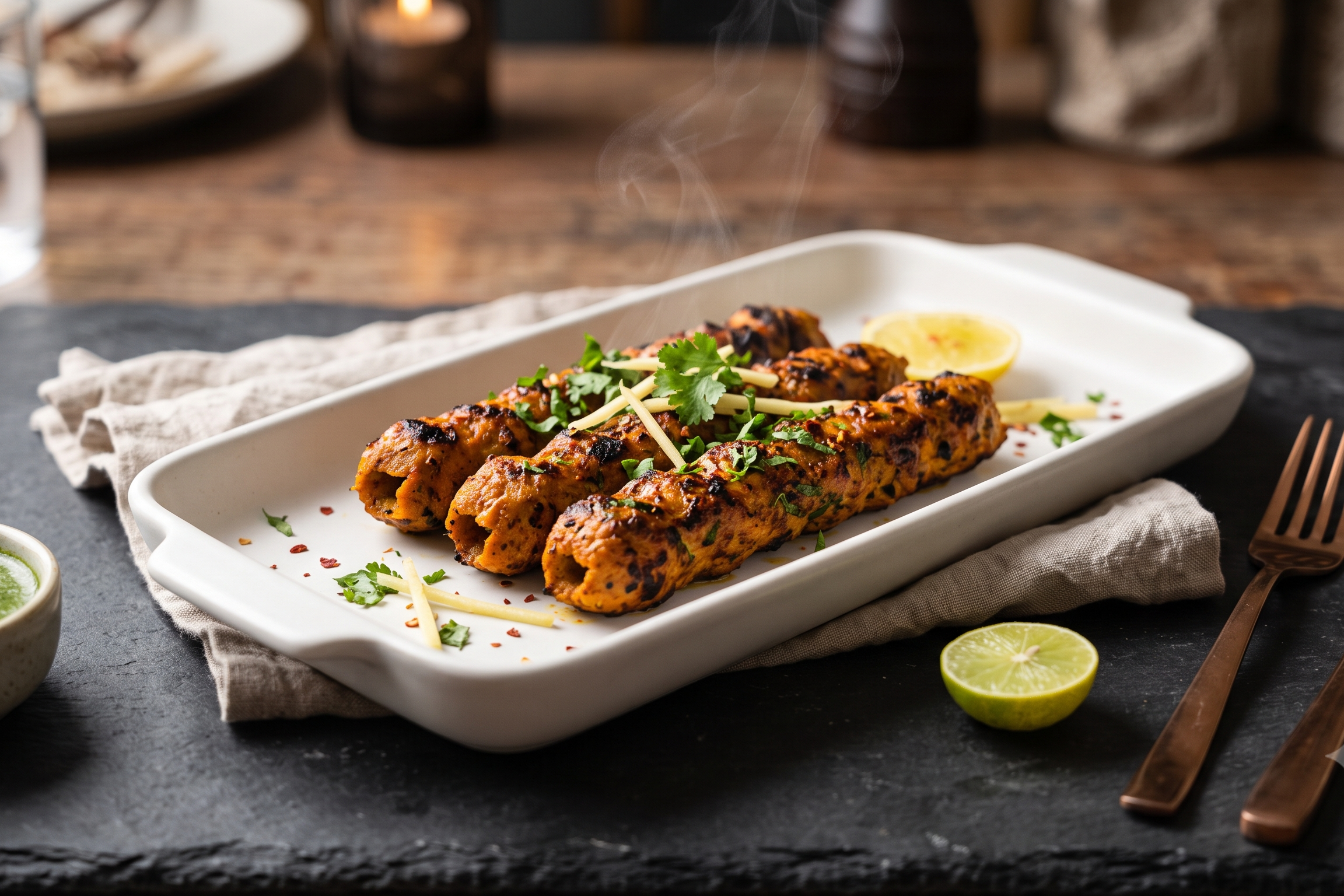 Chicken Seekh Kabab (3 Pcs)
